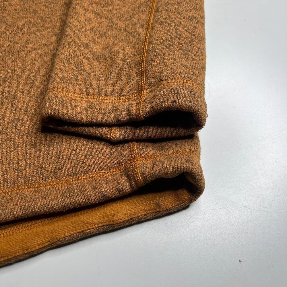 The North Face Men’s XL Quarter Zip Fleece Pullover Brown Navy Outdoor Hiking - Picture 2 of 8